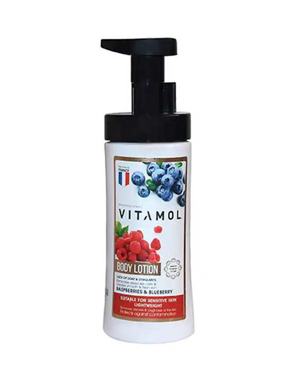 لوسیون بدن ویتامول Vitamol با رایحه بلوبری و تمشک 300ml