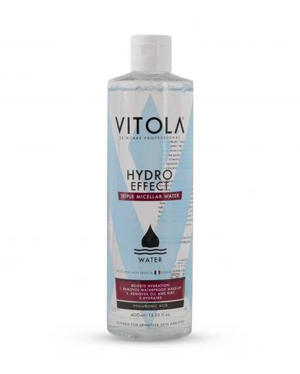 میسلار واتر 3 کاره ویتولا Vitola مدل Hydro Effect مناسب پوست حساس 400ml