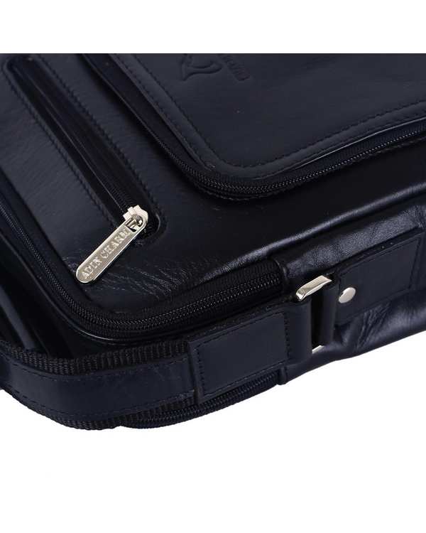 کیف چرم دوشی مشکی چرم بارز Charm Barez مدل DG68 - تصویر 5