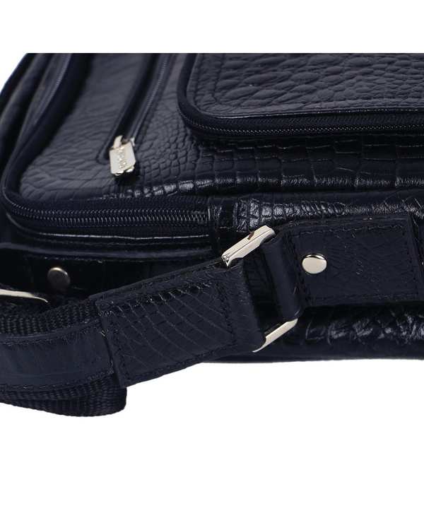 کیف چرم دوشی مشکی چرم بارز Charm Barez مدل DG68.KO - تصویر 5
