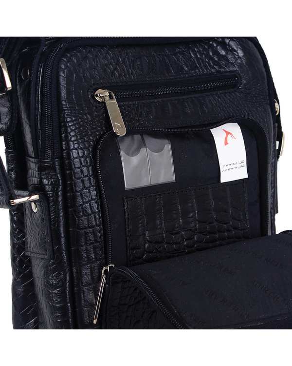 کیف چرم دوشی مشکی چرم بارز Charm Barez مدل DG68.KO - تصویر 6