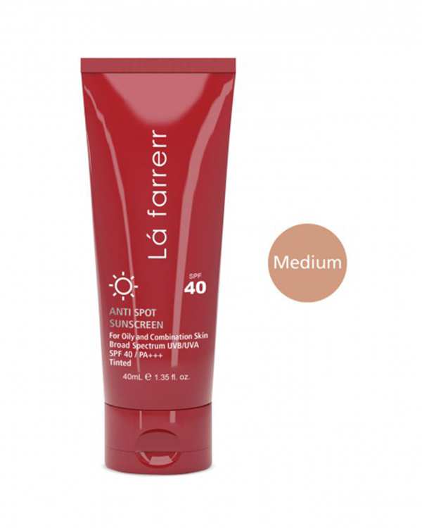 کرم ضد آفتاب و ضد لک رنگی SPF40 لافارر La Farrerr مناسب پوست چرب و دارای آکنه رنگ متوسط - تصویر 6