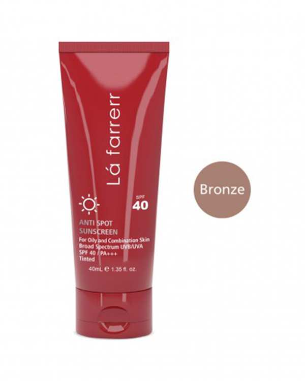 کرم ضد آفتاب و ضد لک رنگی SPF40 لافارر La Farrerr مناسب پوست چرب و دارای آکنه رنگ برنز 40ml - تصویر 5