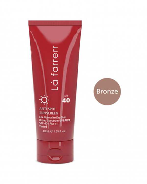 کرم ضد آفتاب و ضد لک رنگی SPF40 لافارر La Farrerr مناسب پوست نرمال و خشک رنگ برنز 40ml - تصویر 9