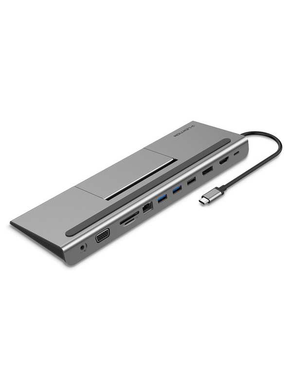 داک استیشن 11 پورت USB-C لنشن Lention مدل C95 خاکستری - تصویر 5