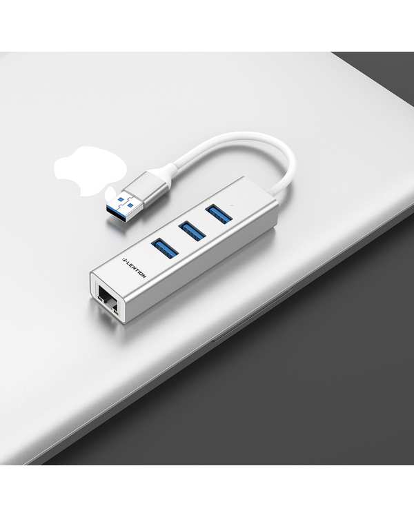 هاب 4 پورت USB-C لنشن Lention مدل H23S نقره ای - تصویر 7