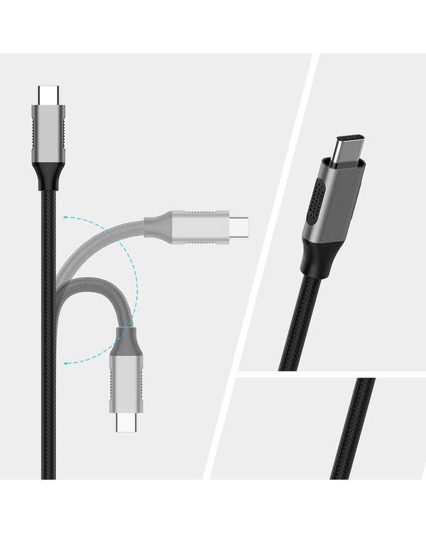 کابل تبدیل USB-C به HDMI لنشن Lention مدل CU707 طول 1.8 متر خاکستری - تصویر 5
