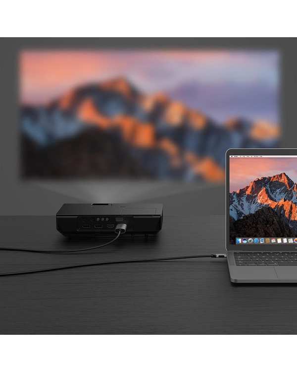 کابل تبدیل USB-C به HDMI لنشن Lention مدل CU707 طول 1.8 متر خاکستری - تصویر 9