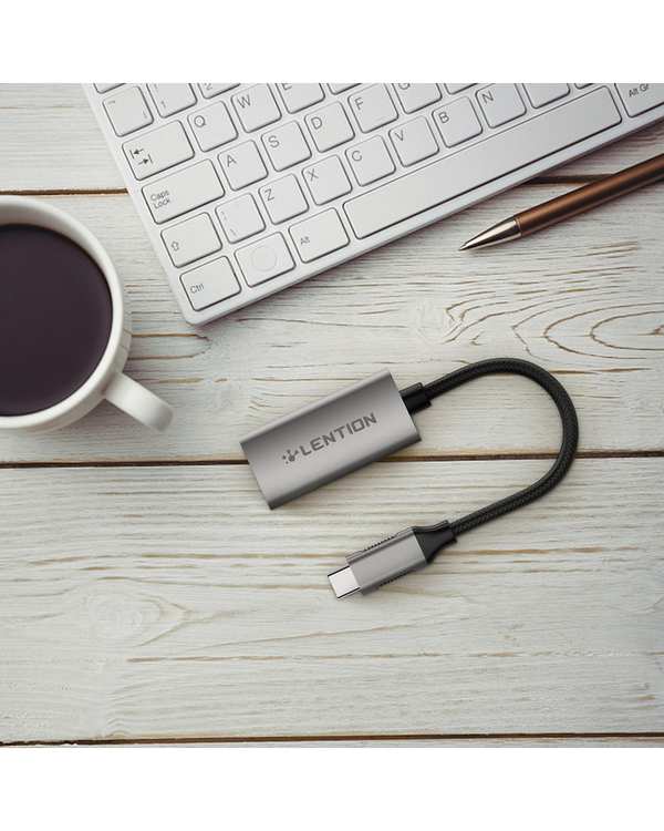 مبدل USB-C به HDMI لنشن Lention مدل CU607H خاکستری - تصویر 8