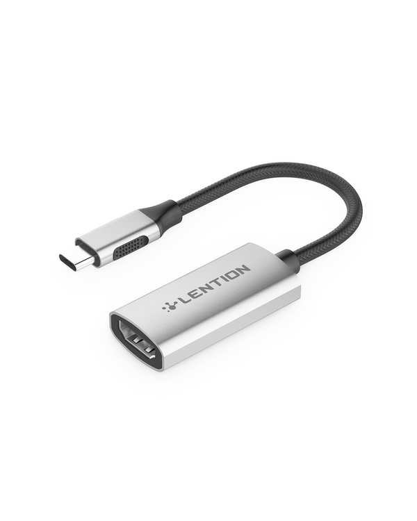 مبدل USB-C به HDMI لنشن Lention مدل CU607H نقره ای
