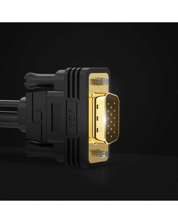 مبدل HDMI به VGA مشکی لنشن Lention مدل VC-HPVA-P1 طول 2 متر - تصویر 3