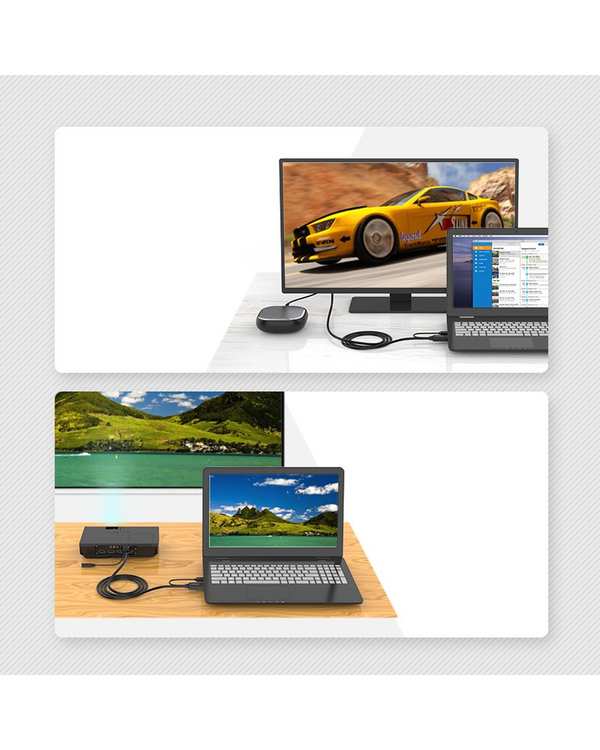 مبدل HDMI به VGA مشکی لنشن Lention مدل VC-HPVA-P1 طول 2 متر - تصویر 5