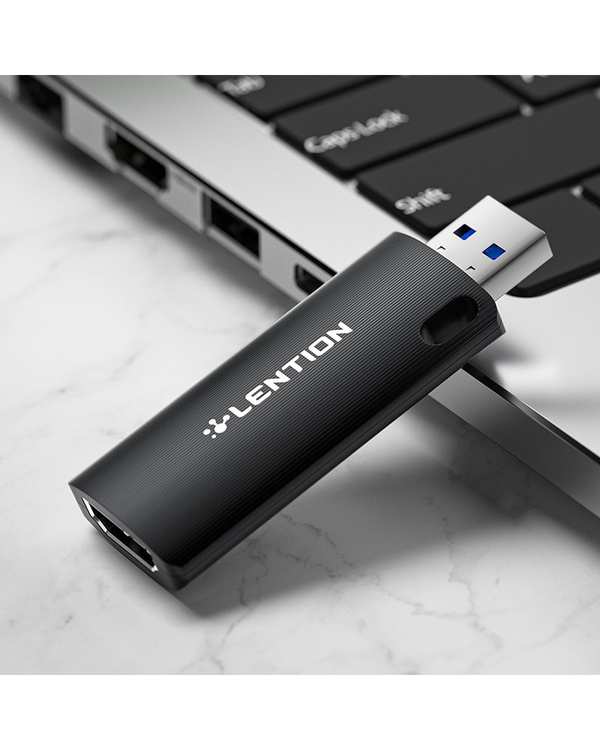 مبدل HDMI به USB لنشن Lention مدل V20 مشکی - تصویر 6