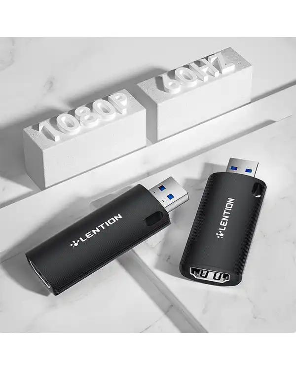 مبدل HDMI به USB لنشن Lention مدل V20 مشکی - تصویر 7