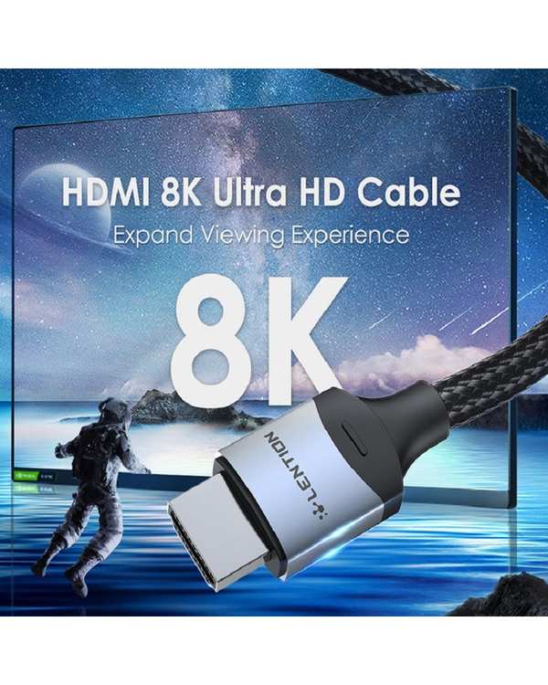 کابل HDMI لنشن Lention مدل HH21-V2.1-8K طول 1 متر - تصویر 4
