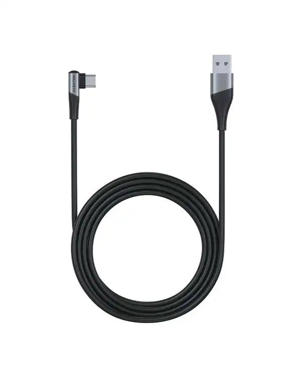 کابل تبدیل USB به USB-C خاکستری لنشن Lention مدل ACE-3A طول 2 متر - تصویر 4