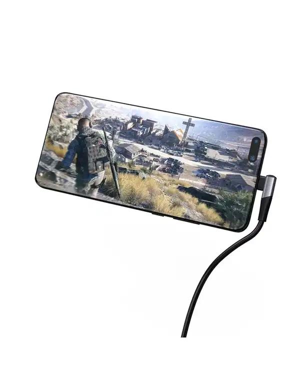 کابل تبدیل USB به USB-C خاکستری لنشن Lention مدل ACE-3A طول 2 متر - تصویر 6
