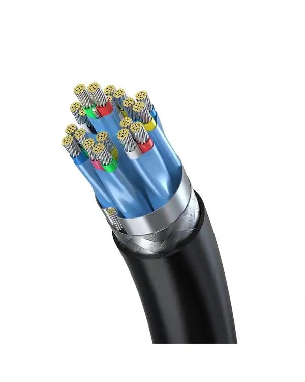 کابل تبدیل USB به USB-C خاکستری لنشن Lention مدل ACE-3A طول 2 متر - تصویر 10