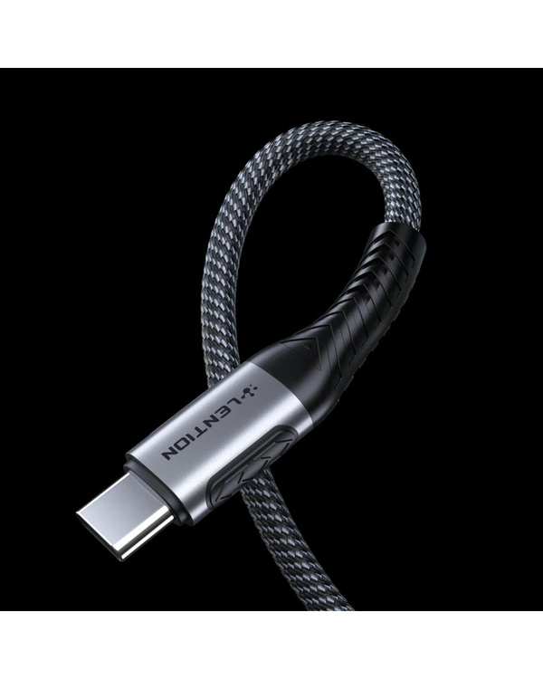 کابل تبدیل USB-A به USB-C خاکستری لنشن Lention مدل ACE-5A طول 1 متر - تصویر 4
