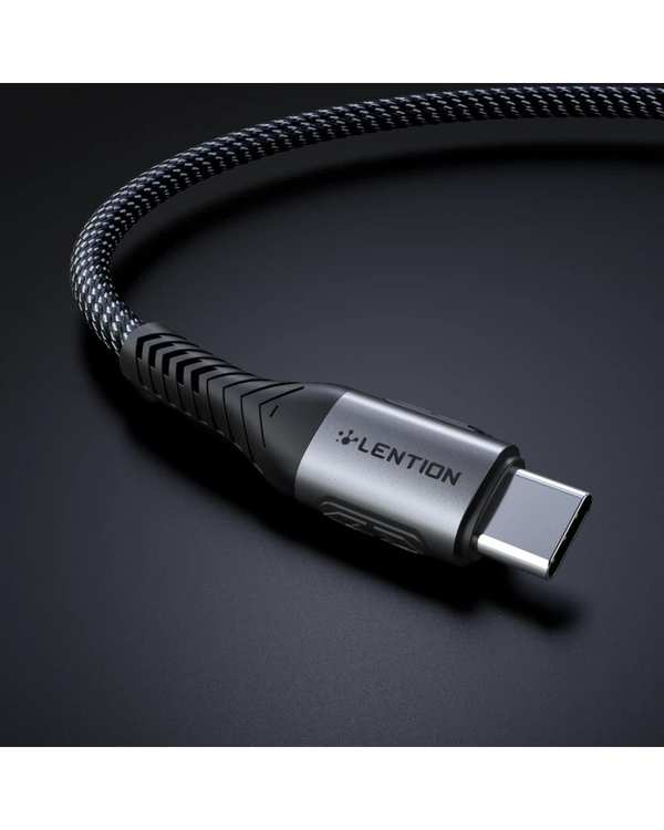 کابل تبدیل USB-A به USB-C خاکستری لنشن Lention مدل ACE-5A طول 1 متر - تصویر 8