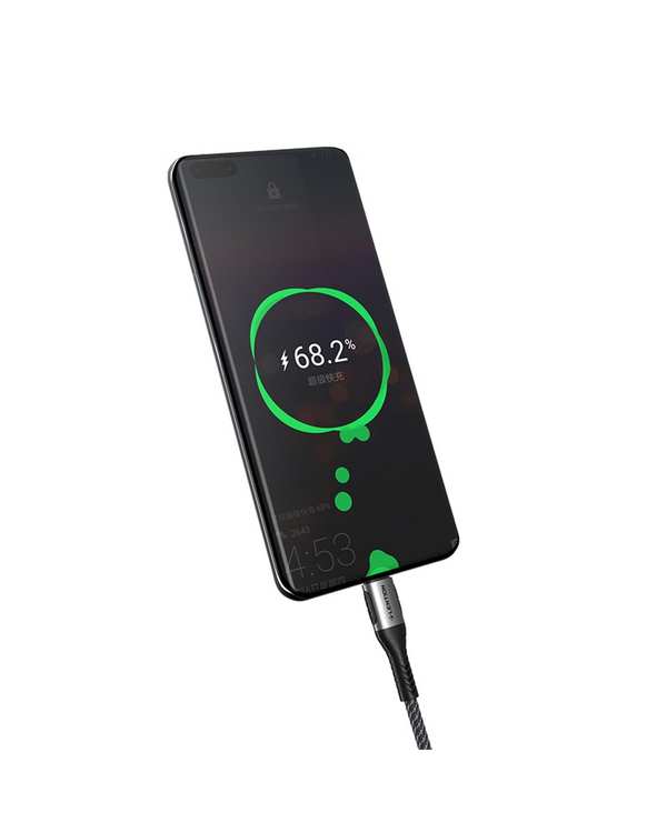 کابل تبدیل USB-A به USB-C خاکستری لنشن Lention مدل ACE-6A طول 1 متر - تصویر 4