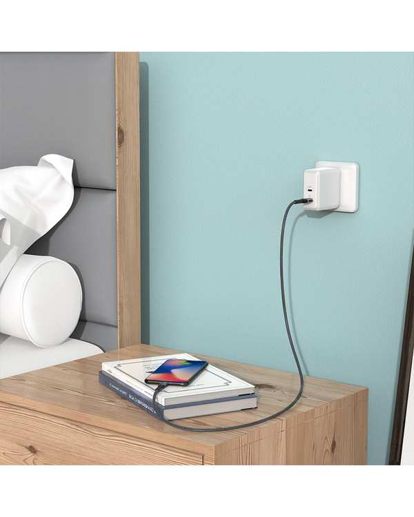کابل تبدیل USB-A به USB-C خاکستری لنشن Lention مدل ACE-6A طول 1.5 متر - تصویر 8