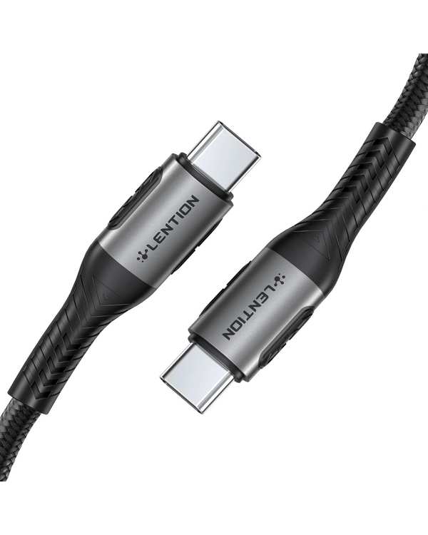 کابل تبدیل USB-C به USB-C خاکستری لنشن Lention مدل CCE-5A طول 2 متر - تصویر 3