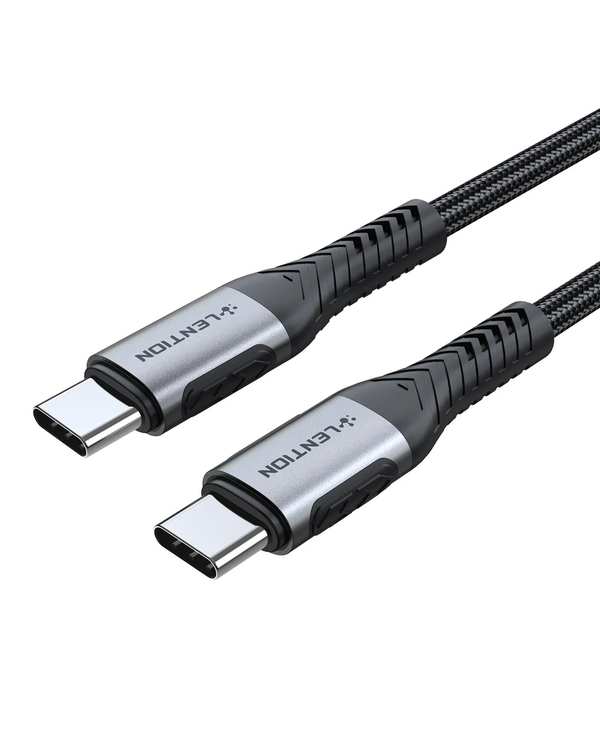 کابل تبدیل USB-C به USB-C خاکستری لنشن Lention مدل CCE-5A طول 2 متر - تصویر 4