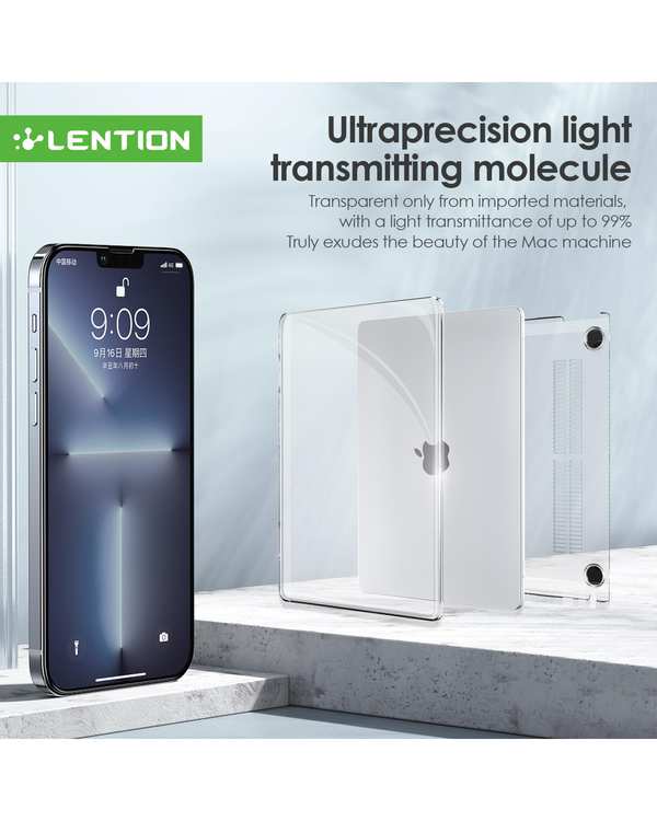 کاور شفاف لنشن Lention مدل PCC-SJ-AIR153 مناسب برای مک بوک ایر 15.3 اینچی - تصویر 2
