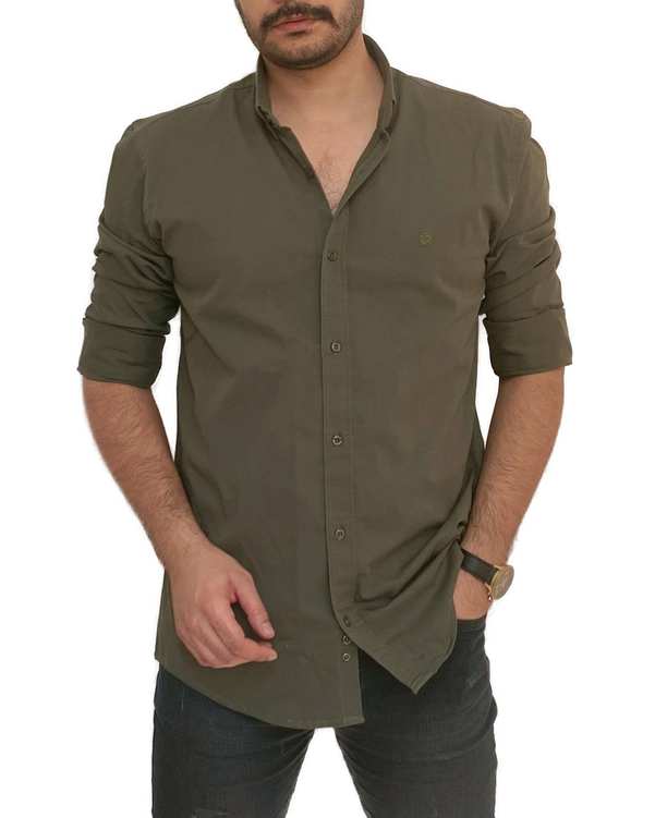 پیراهن مردانه کتان سبز دیورسو Diverso مدل 4309