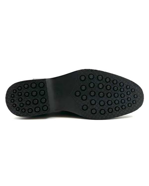 کفش چرم مردانه رسمی مشکی میخچی Mikhchi مدل G631 - تصویر 6