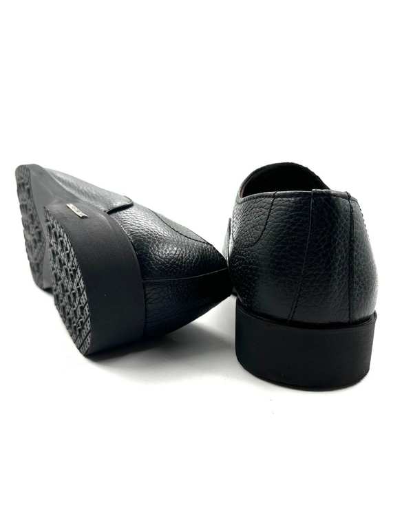 کفش چرم مردانه رسمی مشکی میخچی Mikhchi مدل G632 - تصویر 6
