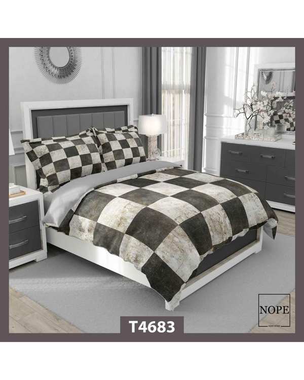 روتختی یک نفره 5 تکه نوپه هوم Nopehome طرح شطرنجی کد T4683