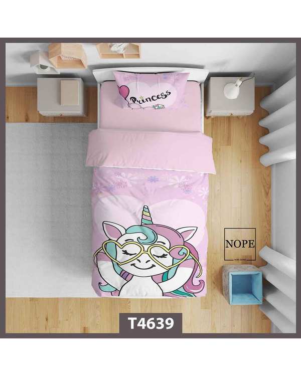 روتختی کودک یک نفره 5 تکه نوپه هوم Nopehome طرح اسب تک شاخ کد T4639