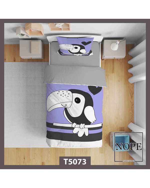 روتختی کودک یک نفره 5 تکه نوپه هوم Nopehome طرح کلاغ کد T5073