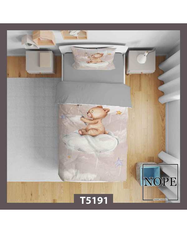 روتختی کودک یک نفره 5 تکه نوپه هوم Nopehome طرح خرس کد T5191