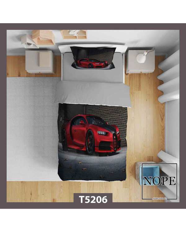 روتختی کودک یک نفره 5 تکه نوپه هوم Nopehome طرح ماشین کد T5206