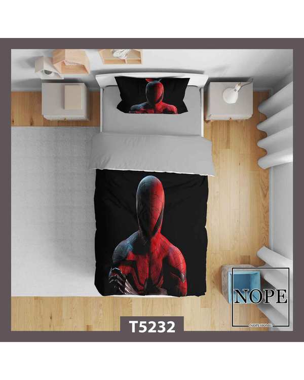 روتختی کودک یک نفره 5 تکه نوپه هوم Nopehome طرح اسپایدرمن کد T5232