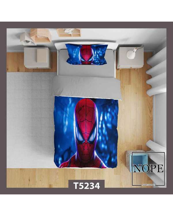 روتختی کودک یک نفره 5 تکه نوپه هوم Nopehome طرح اسپایدرمن کد T5234