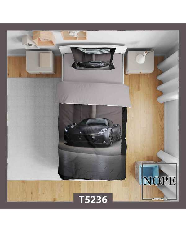 روتختی کودک یک نفره 5 تکه نوپه هوم Nopehome طرح ماشین کد T5236