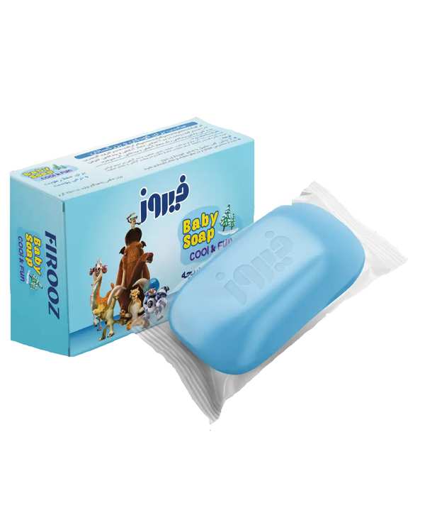 صابون بچه فیروز Firooz طرح عصر یخبندان آبی 75 گرم
