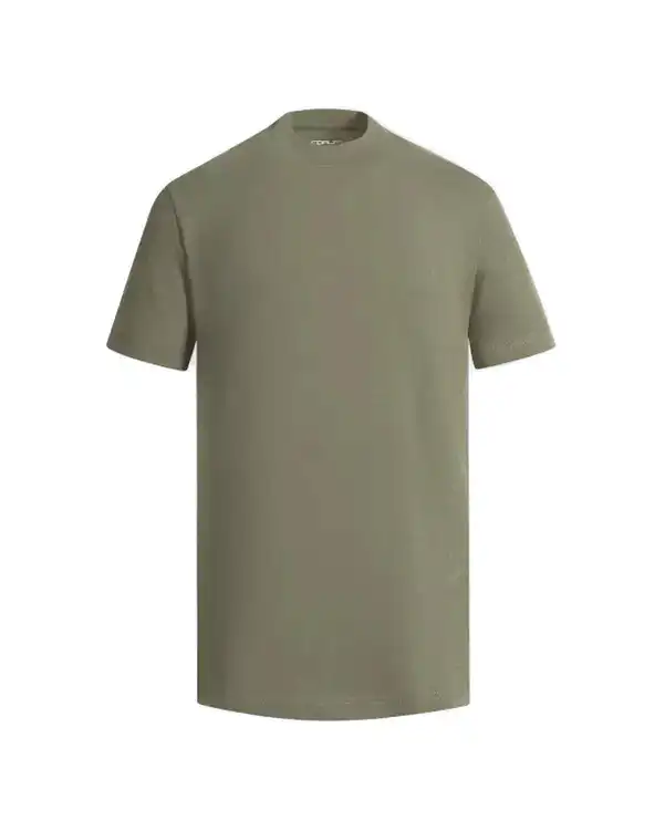 تی شرت مردانه یقه گرد سبز تیره کروم Corum مدل 2410604