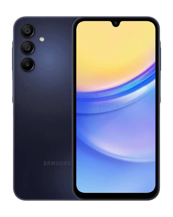 گوشی موبایل سامسونگ مدل Galaxy A15 دو سیم کارت ظرفیت 128 گیگابایت و رم 4 گیگابایت Blue Black