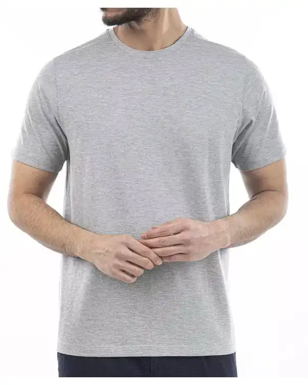 تی شرت مردانه یقه گرد طوسی آر ان اس RNS کد 12021990