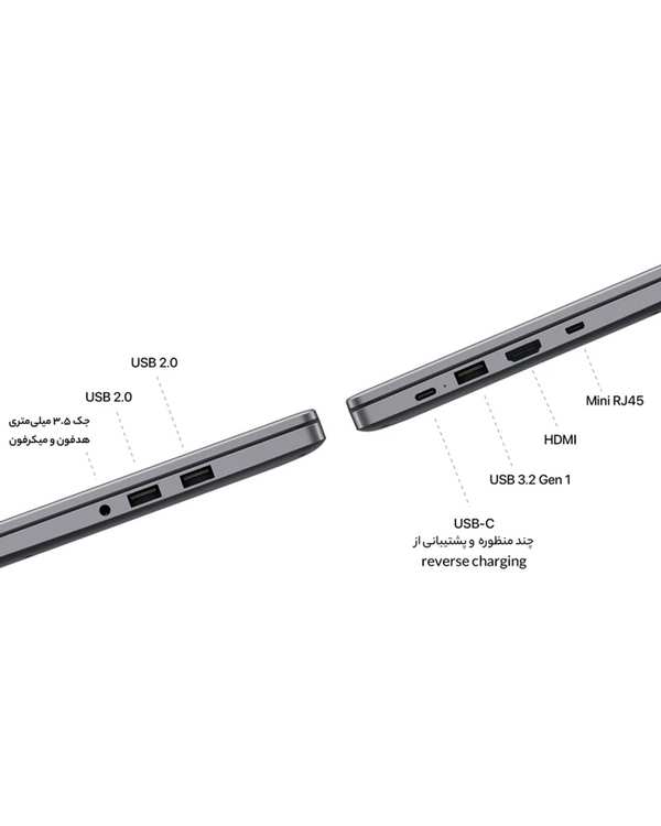 لپ تاپ 15.6 اینچی هوآوی مدل MateBook B3-520-i5 1135G7 8GB 512SSD - تصویر 8