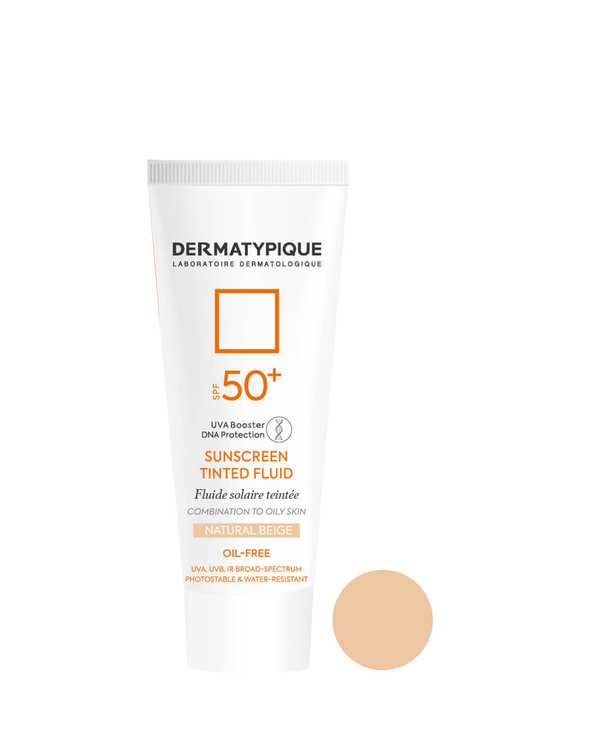 فلوئید ضد آفتاب رنگی SPF50 درماتیپیک Dermatypique رنگ بژ طبیعی