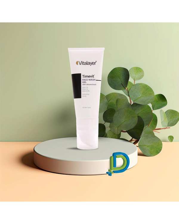 ژل شستشوی صورت ویتالیر Vitalayer مدل تایم ویت Timevit حجم 200ml - تصویر 5