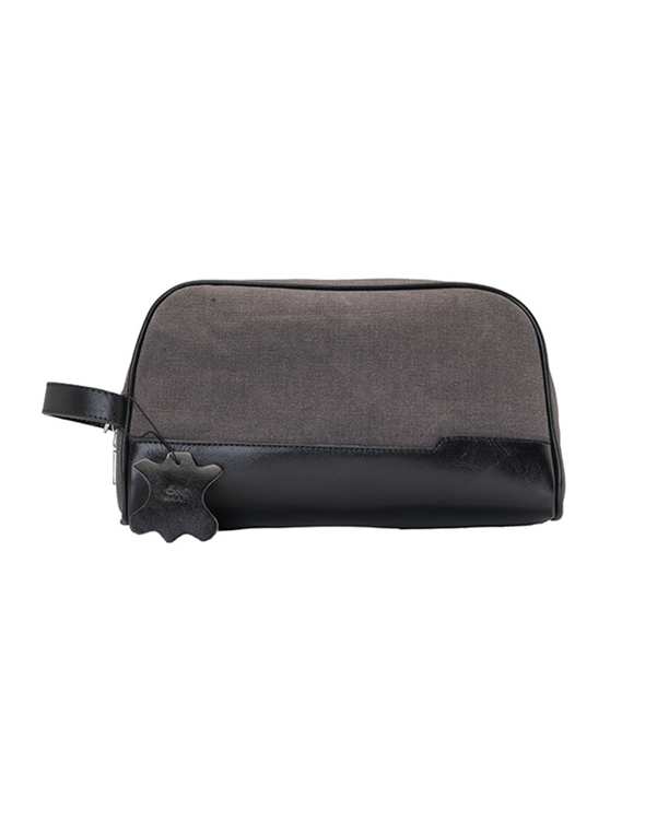 کیف مردانه دستی مشکی خاکستری صاد Saad مدل AA2701