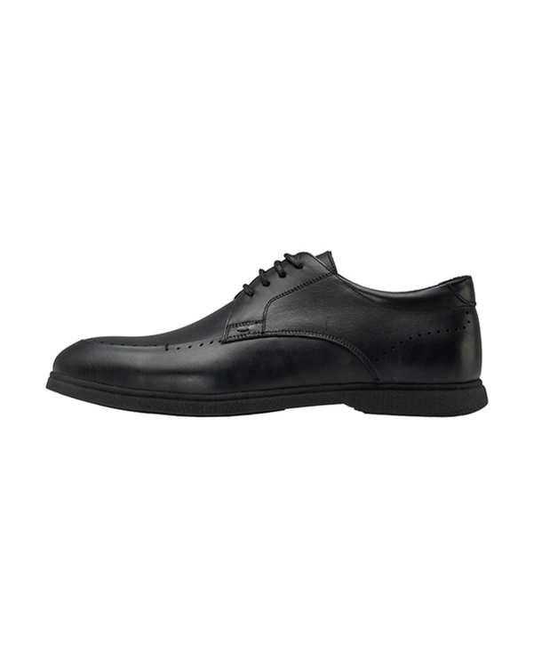 کفش چرم مردانه رسمی مشکی صاد Saad مدل GH0901
