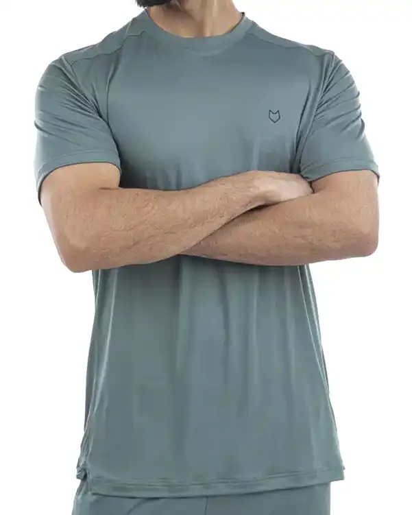 تی شرت مردانه ورزشی سبز مل اند موژ Mel & Moj کد M08503-006 ?>
